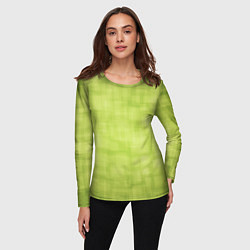 Лонгслив женский Green and square, цвет: 3D-принт — фото 2