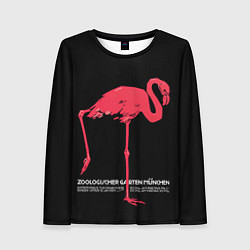 Лонгслив женский Фламинго - Мюнхен, цвет: 3D-принт