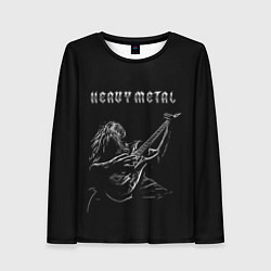 Женский лонгслив Heavy metal metalhead