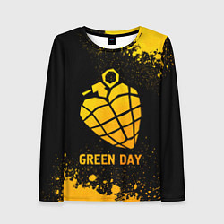 Женский лонгслив Green Day - gold gradient