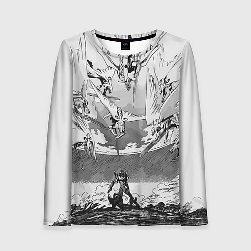 Женский лонгслив Нападение ангелов - Евангелион / 3D-принт – фото 1
