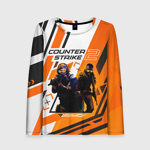 Женский лонгслив CS 2 Asiimov / 3D-принт – фото 1
