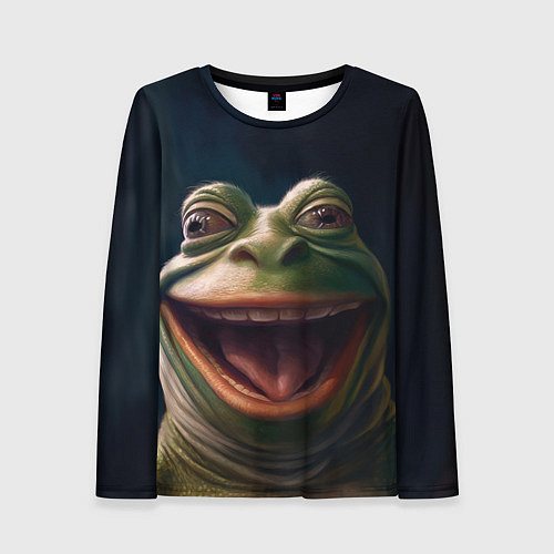 Женский лонгслив Пепе в нирване / 3D-принт – фото 1