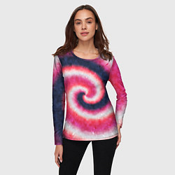 Лонгслив женский Tie-Dye дизайн, цвет: 3D-принт — фото 2