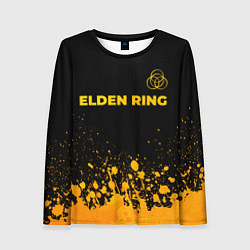 Женский лонгслив Elden Ring - gold gradient: символ сверху