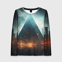 Лонгслив женский Кибергород, цвет: 3D-принт