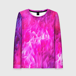 Лонгслив женский Pink texture, цвет: 3D-принт