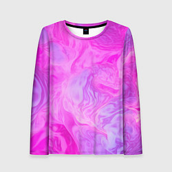 Лонгслив женский Розовая текстура, цвет: 3D-принт