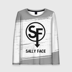 Женский лонгслив Sally Face glitch на светлом фоне