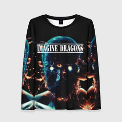 Лонгслив женский Imagine Dragons рок группа, цвет: 3D-принт