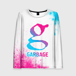 Женский лонгслив Garbage neon gradient style