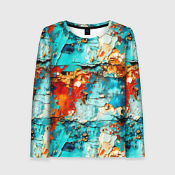 Женский лонгслив Голубая ржавчина