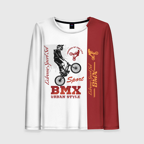 Женский лонгслив BMX urban style / 3D-принт – фото 1