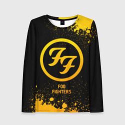 Женский лонгслив Foo Fighters - gold gradient