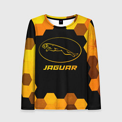 Женский лонгслив Jaguar - gold gradient