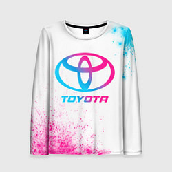 Женский лонгслив Toyota neon gradient style