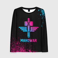 Женский лонгслив Manowar - neon gradient