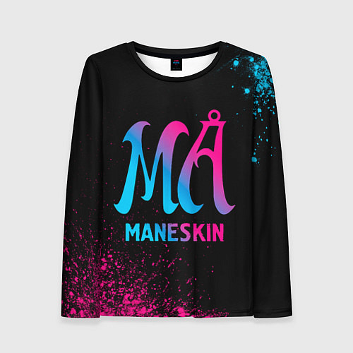 Женский лонгслив Maneskin - neon gradient / 3D-принт – фото 1