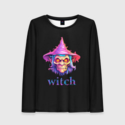 Женский лонгслив Cartoon witch