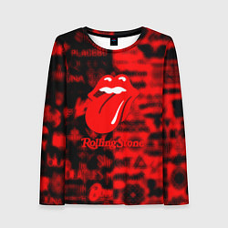 Лонгслив женский Rolling Stones logo групп, цвет: 3D-принт