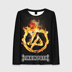 Женский лонгслив Linkin Park - fire logo