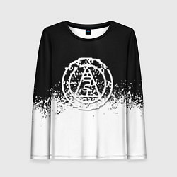 Женский лонгслив Silent Hill Konami белые краски