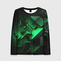 Женский лонгслив Визуальные иллюзии в геометрии