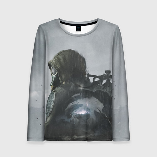 Женский лонгслив STALKER 2 одиночка постер / 3D-принт – фото 1