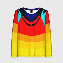Женский лонгслив Цветные фигуры