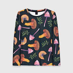 Женский лонгслив Goblincore - болотные грибы