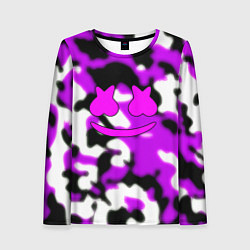 Лонгслив женский Marshmello camo, цвет: 3D-принт