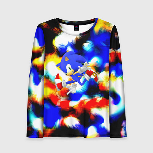 Женский лонгслив Sonic colors / 3D-принт – фото 1