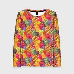 Женский лонгслив Экзотические фрукты