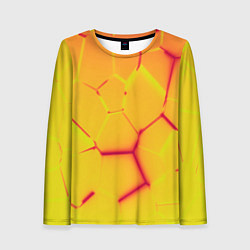 Лонгслив женский Плиты желтые броня, цвет: 3D-принт
