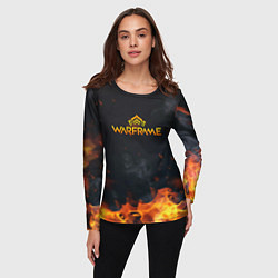 Лонгслив женский Warframe шутер flame, цвет: 3D-принт — фото 2