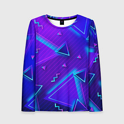 Лонгслив женский Neon Pattern colored, цвет: 3D-принт
