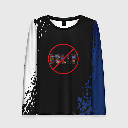 Женский лонгслив Bully game краски рокстар / 3D-принт – фото 1