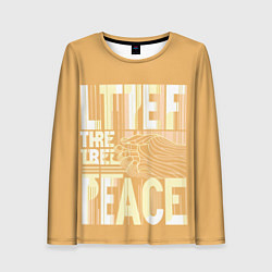 Лонгслив женский Let there be peace, цвет: 3D-принт