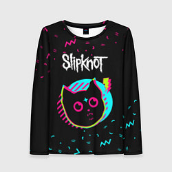 Лонгслив женский Slipknot - rock star cat, цвет: 3D-принт