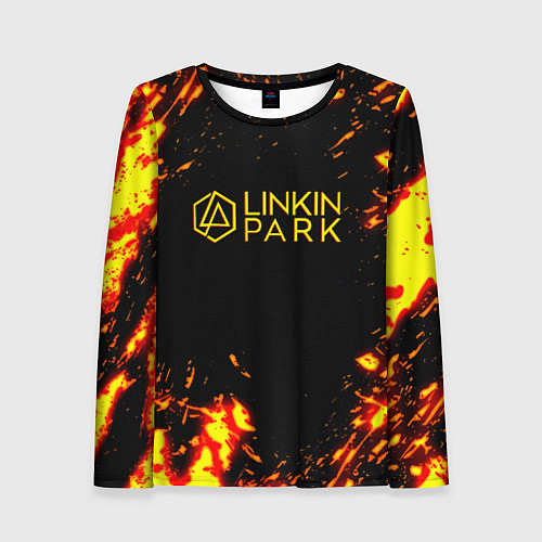 Женский лонгслив Linkin park огненный стиль / 3D-принт – фото 1