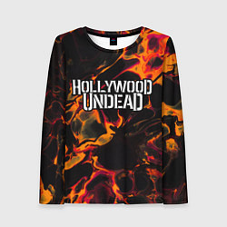 Женский лонгслив Hollywood Undead red lava