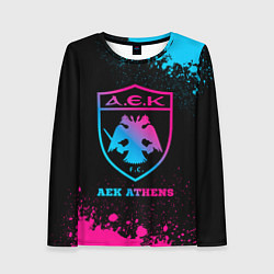 Женский лонгслив AEK Athens - neon gradient