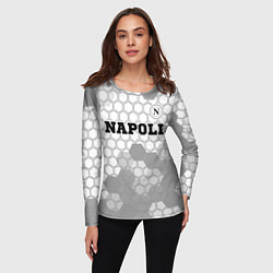 Лонгслив женский Napoli sport на светлом фоне посередине, цвет: 3D-принт — фото 2