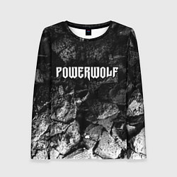Лонгслив женский Powerwolf black graphite, цвет: 3D-принт