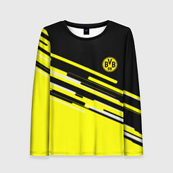 Лонгслив женский Borussia текстура спорт, цвет: 3D-принт