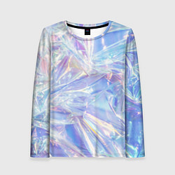 Женский лонгслив Эффект голографии с пластиковой лентой
