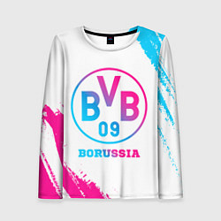 Лонгслив женский Borussia neon gradient style, цвет: 3D-принт