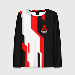 Женский лонгслив Mitsubishi red uniform