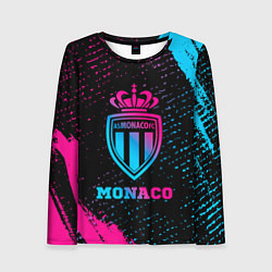 Женский лонгслив Monaco - neon gradient