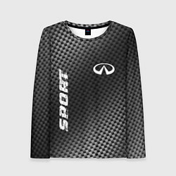 Лонгслив женский Infiniti sport carbon, цвет: 3D-принт